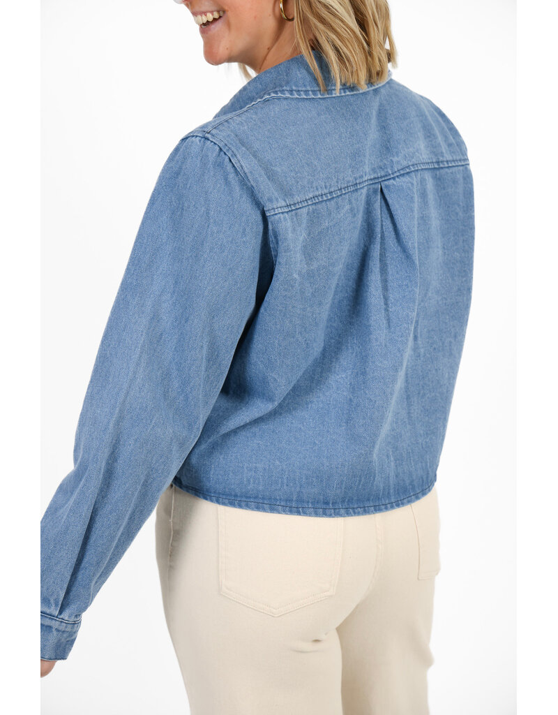 21Jewelz Denim blouse - blauw