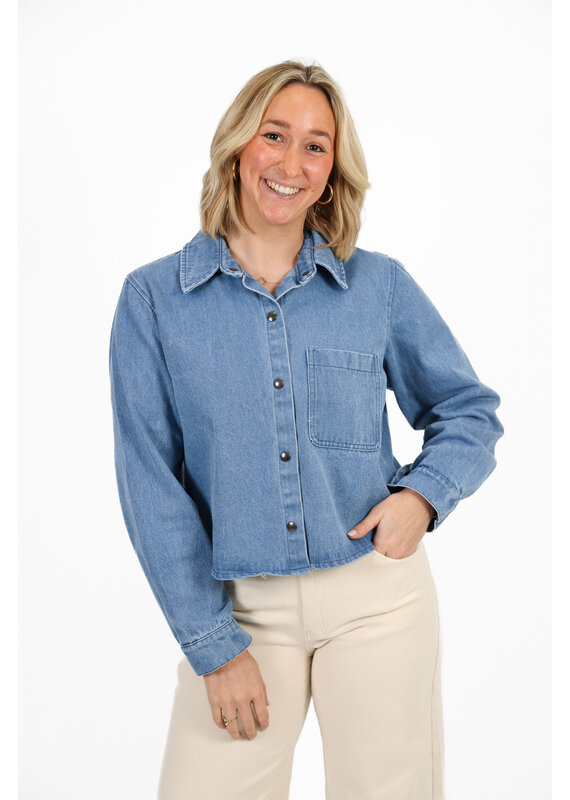 21Jewelz Denim blouse - blauw