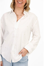 21Jewelz Blouse met hartjes - wit