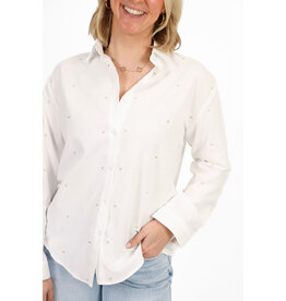 21Jewelz Blouse met hartjes - wit