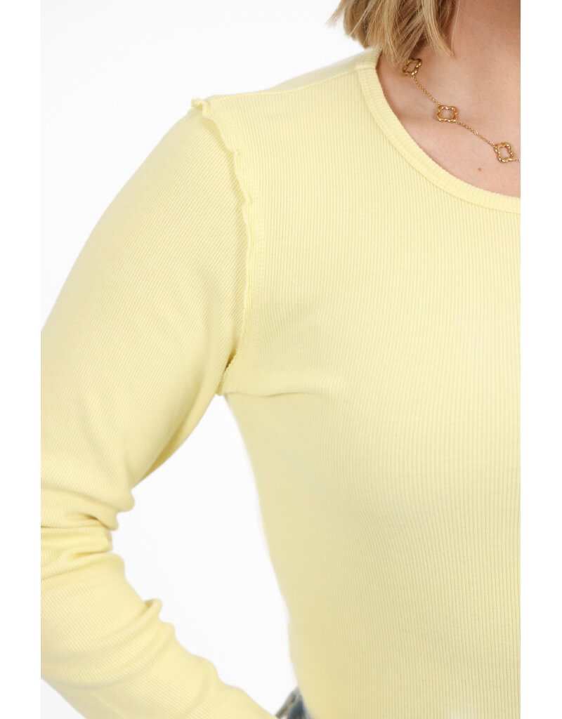 21Jewelz Basic rib longsleeve - geel