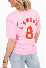 21Jewelz T-shirt l'amour - roze/rood