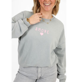 21Jewelz Sweater amore - grijs/roze
