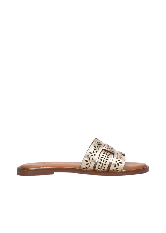 Tango Tango | Slipper met opengewerkt patroon - goud