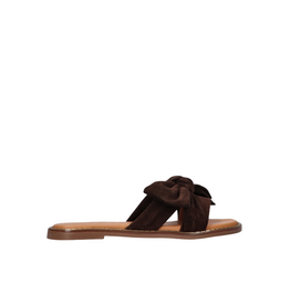 Tango Tango | Slipper Audrey met strik - suede bruin