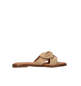 Tango Tango | Slipper Audrey met strik - suede beige