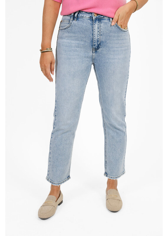 21Jewelz Mom jeans met gouden details - lichtblauw