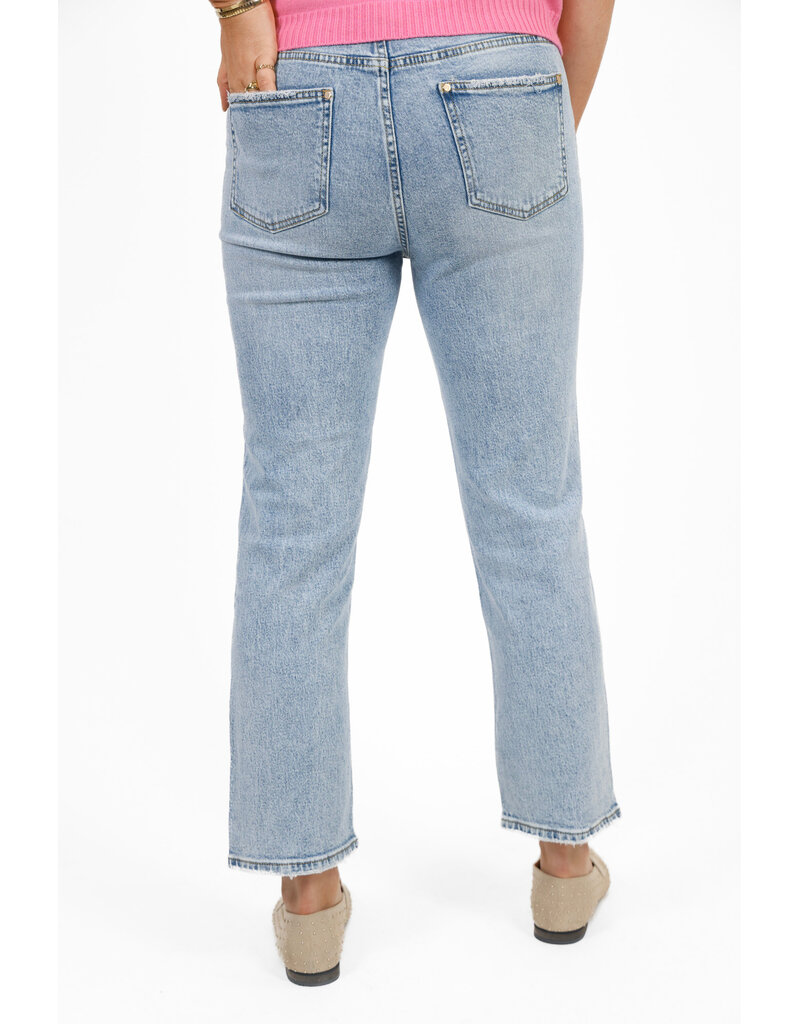 21Jewelz Mom jeans met gouden details - lichtblauw