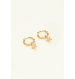 My Jewellery My Jewellery | Oorringen met klein sterretje - goud