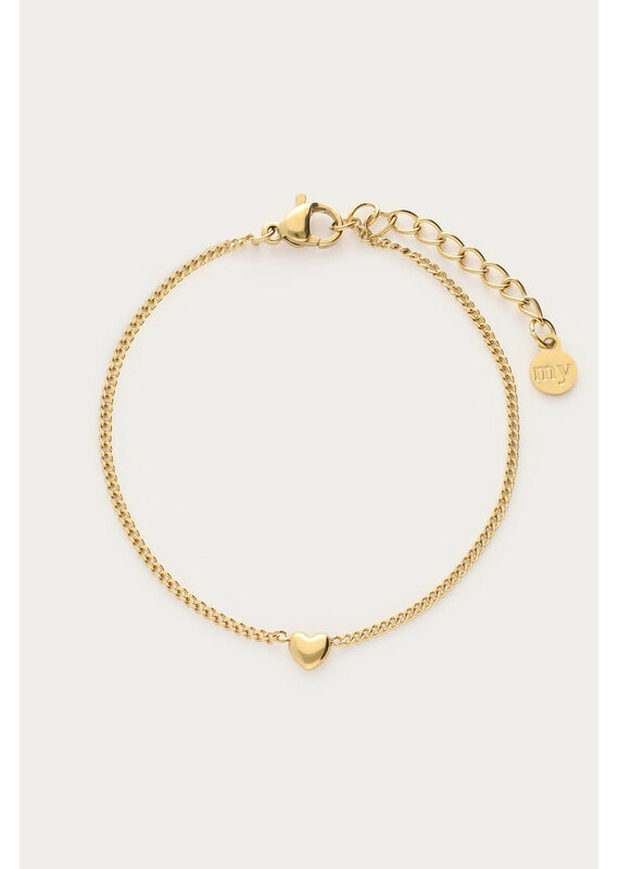 My Jewellery My Jewellery | Botanical armband met fijn hartje - goud