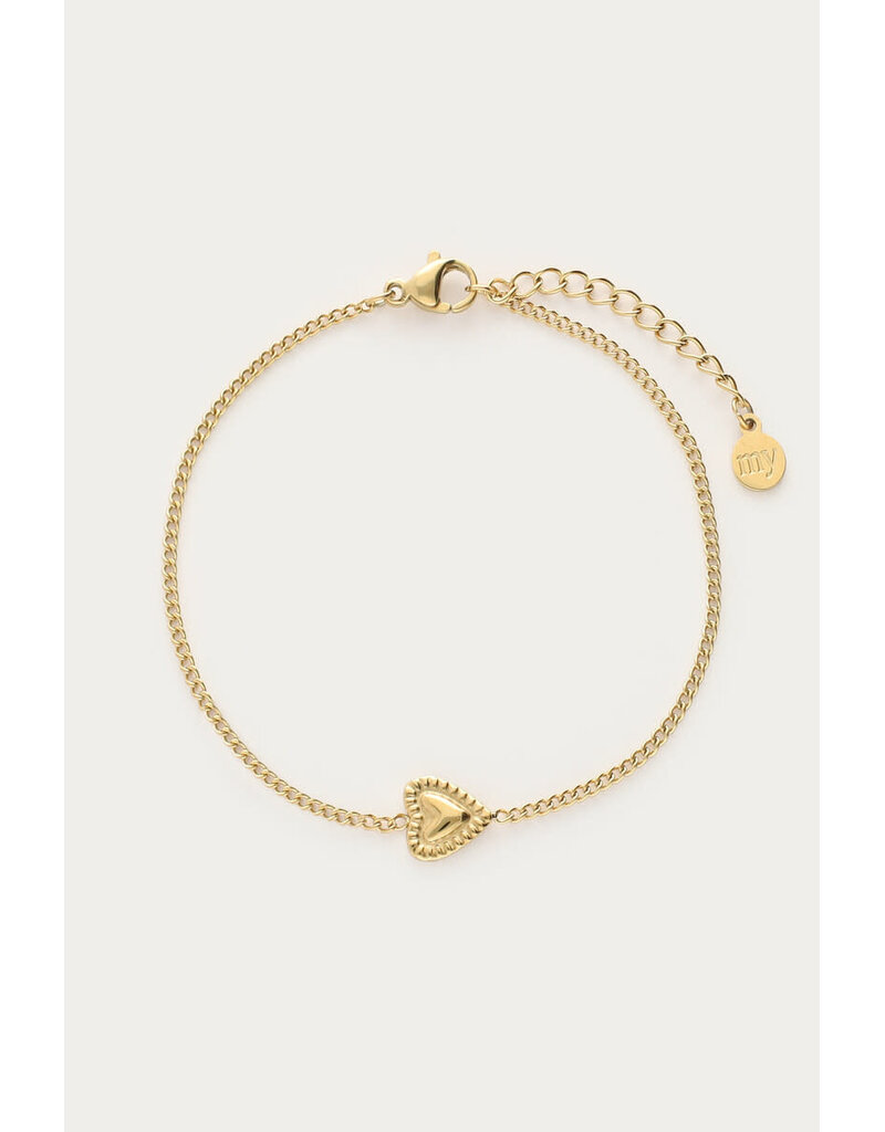 My Jewellery My Jewellery | Botanical armband met hartje - goud