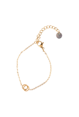 Go Dutch Label D&E | Small bracelet double circle - goud