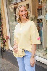 21Jewelz Sweater T-shirt met embleem - geel