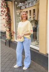 21Jewelz Sweater T-shirt met embleem - geel