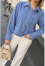 21Jewelz Denim blouse - blauw