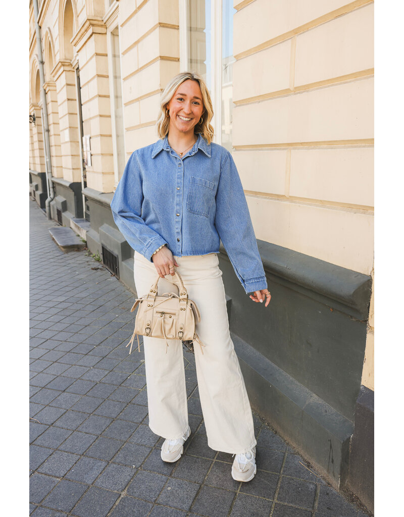 21Jewelz Denim blouse - blauw