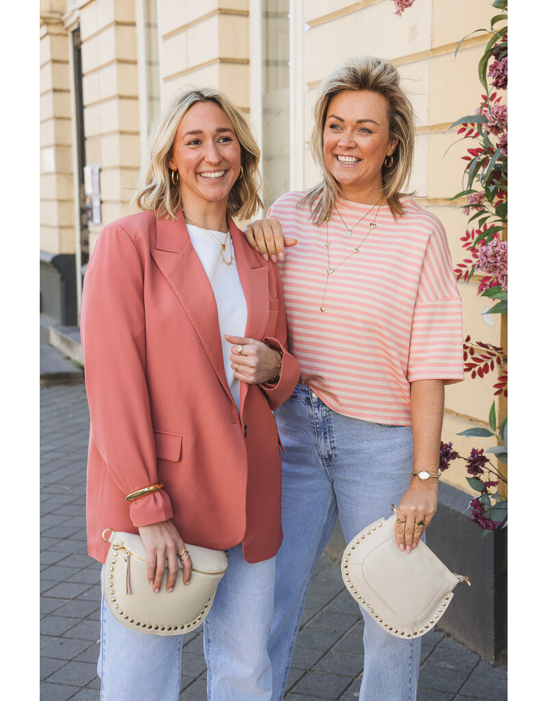 21Jewelz Effen blazer - oudroze