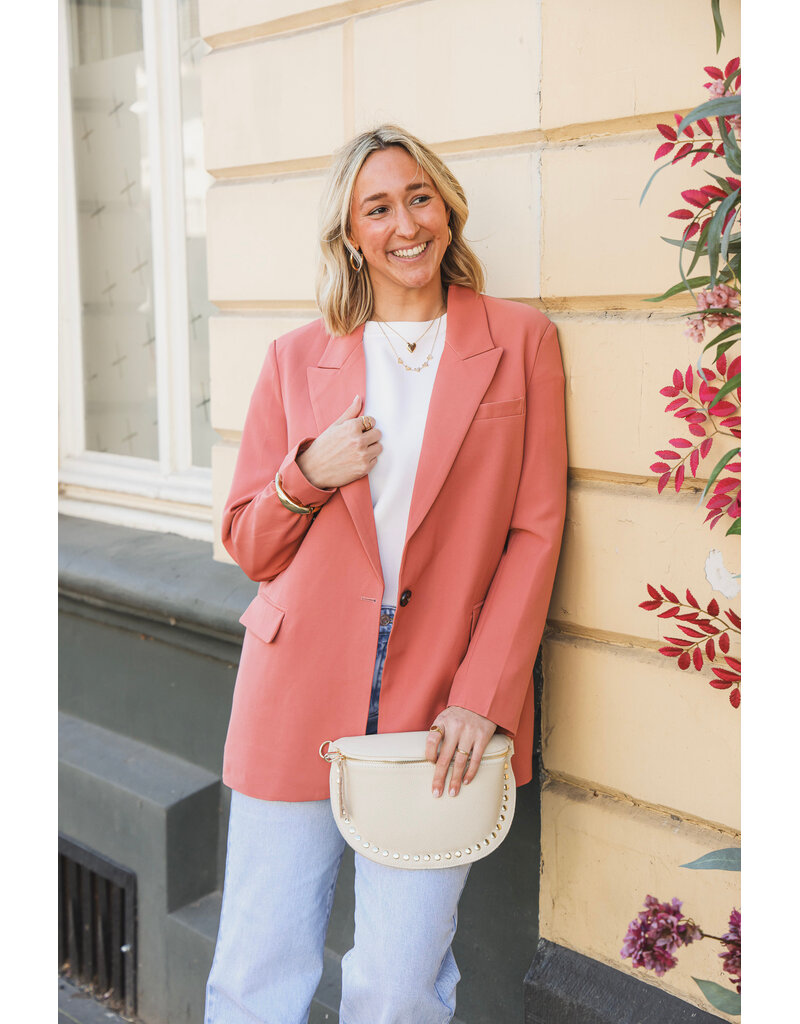21Jewelz Effen blazer - oudroze