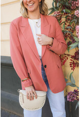 21Jewelz Effen blazer - oudroze