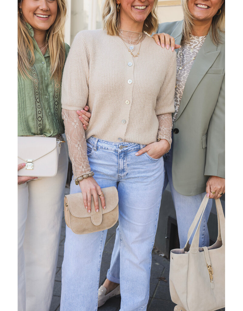 21Jewelz Vest met korte mouwen - beige