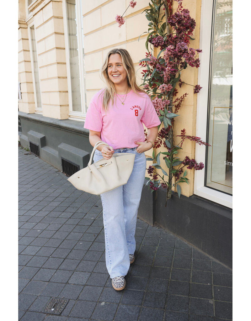 21Jewelz T-shirt l'amour - roze/rood