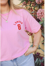 21Jewelz T-shirt l'amour - roze/rood