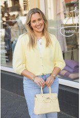 21Jewelz Wollig vestje met schoudervulling - geel