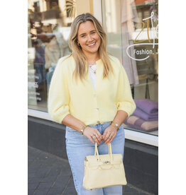 21Jewelz Wollig vestje met schoudervulling - geel