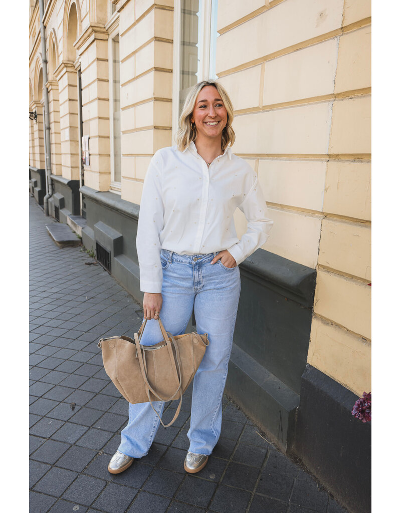 21Jewelz Blouse met hartjes - wit