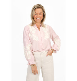 21Jewelz Broderie blouse - roze