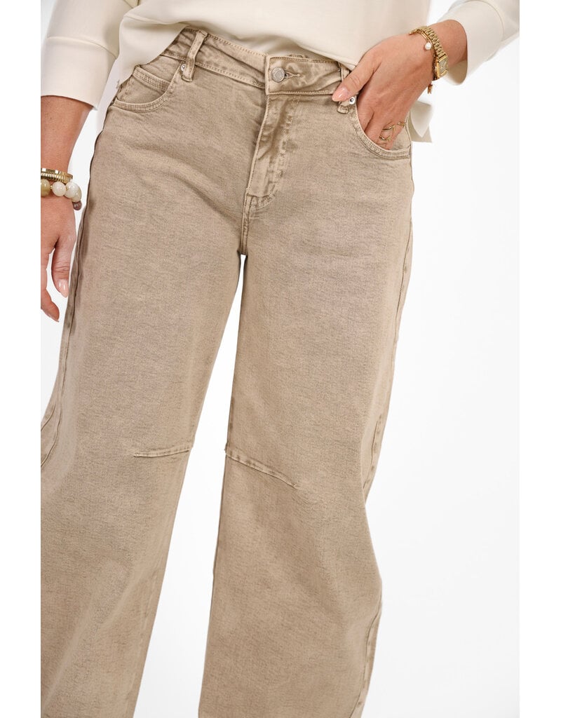 21Jewelz Barrel jeans - washed beige