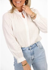 21Jewelz Basic blouse met opstaand kraagje - wit