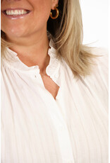21Jewelz Basic blouse met opstaand kraagje - wit