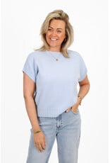 21Jewelz Truitje met structuur boord - blauw