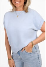 21Jewelz Truitje met structuur boord - blauw