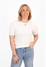 21Jewelz Truitje met korte pofmouwen - wit