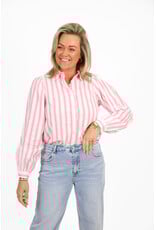 21Jewelz Blouse met strepen - wit/roze