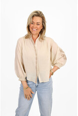 21Jewelz Blouse met embroidery op de mouwen - beige