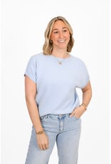 21Jewelz Truitje met structuur boord - blauw