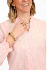 21Jewelz Blouse met beige broderie - roze