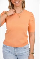 21Jewelz Truitje met korte pofmouwen - koraal