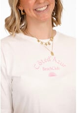 21Jewelz T-shirt Côte d'Azur - wit/roze