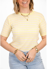 21Jewelz Gestreept shirtje - geel