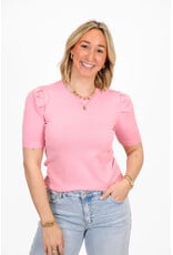 21Jewelz Truitje met korte pofmouwen - roze