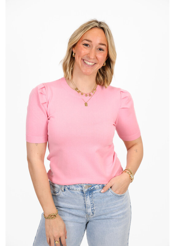 21Jewelz Truitje met korte pofmouwen - roze