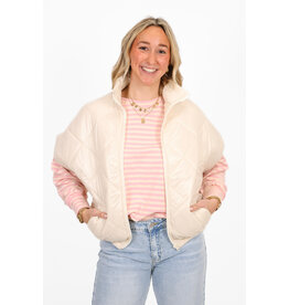 21Jewelz Gewatteerde bodywarmer - ecru