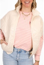 21Jewelz Gewatteerde bodywarmer - ecru