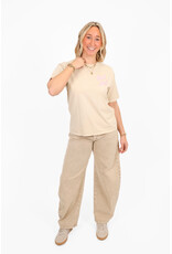 21Jewelz T-shirt Oui Oui - beige/roze