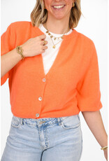 21Jewelz Wollig vestje met schoudervulling - koraal