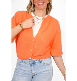 21Jewelz Wollig vestje met schoudervulling - oranje